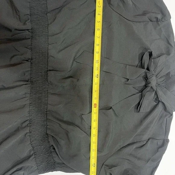 NINE EIGHT NEW YORK Sz 3X Black Mock Neck, Peasant, Tiered Women's Dress - Picture 6 of 8